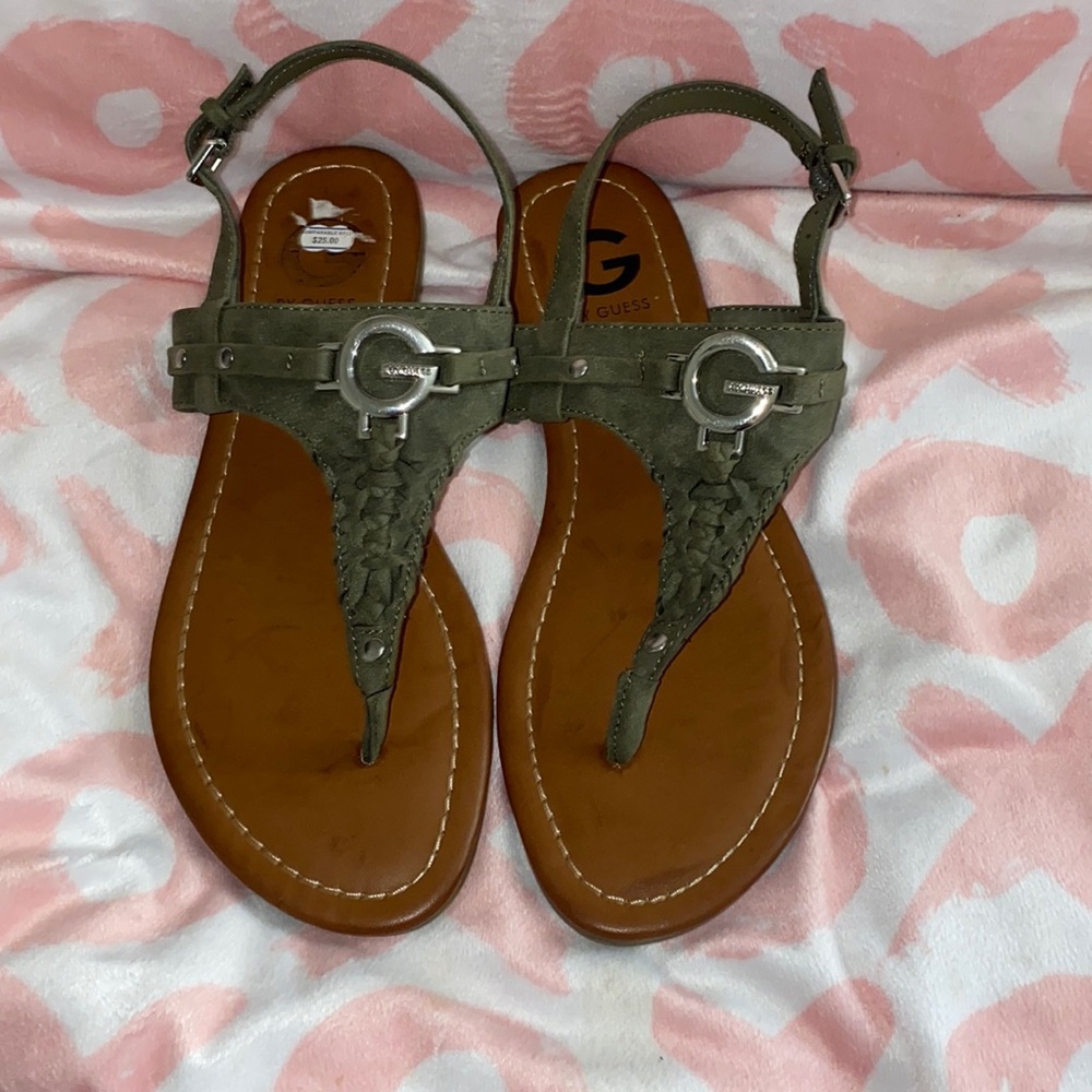 Guess size 8 1/2 sandals. Worn once.